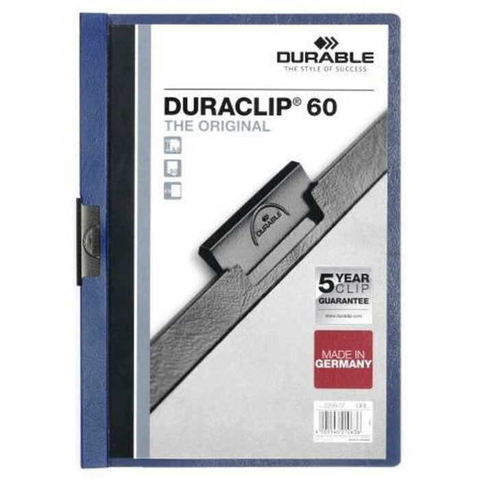 Durable Carpeta Dossier Duraclip 60 Azul Oscuro A4 Durable Carpeta Dossier Duraclip 60 Azul Oscuro A4