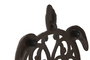 DKD Home Decor Salvamantel Hierro Colado Negro Marron 17.6 x 2 x 20.8 cm (4 Unidades)