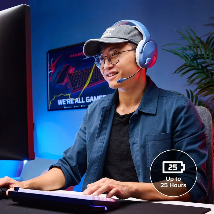 HyperX HyperX Cloud Jet Auriculares Gaming Inalámbricos Azul Claro