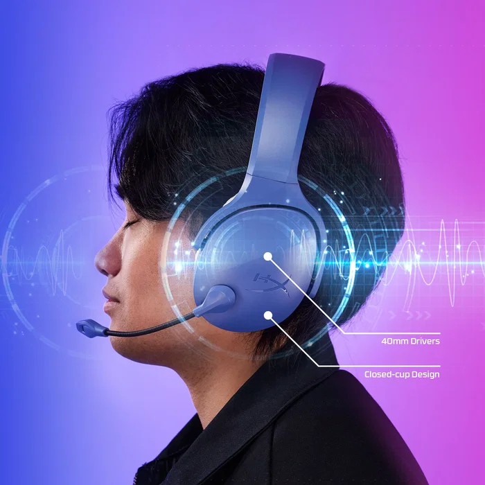 HyperX HyperX Cloud Jet Auriculares Gaming Inalámbricos Azul Claro