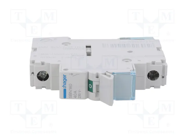 HAGER SBN140 Interruptor de aislamiento 1 polo 40A 230VAC