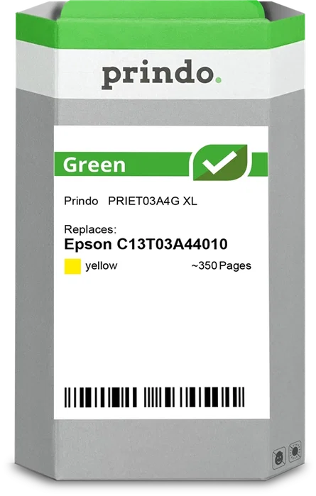 Prindo Cartucho de tinta Amarillo PRIET03A4G Green XL ~350 páginas de rendimiento.}{ Prindo Cartucho de tinta Amarillo PRIET03A4G Green XL ~350 páginas de rendimiento.}{