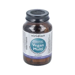 Viridian Vegan Multi Essential Multivitamínico Vegano 30 Cápsulas con 27 Nutrientes Esenciales para Energía y Reducción de Fatiga