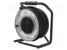 JONEX Prolongador de Alimentación H05RR-F 3G2,5mm2 50m Negro