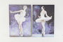 DKD Home Decor Cuadro Lienzo Pino Bailarina Surtido de 2 Unidades