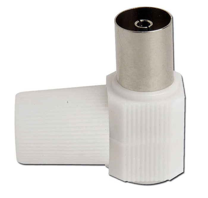 SIMON Conector TV Hembra Acodado 9,5 mm MU730851 SIMON Conector TV Hembra Acodado 9,5 mm MU730851