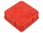 SIMET Caja de conexiones con diafragmas de membranas roja