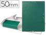 Liderpapel Carpeta proyectos folio lomo 50mm carton gofrado verde