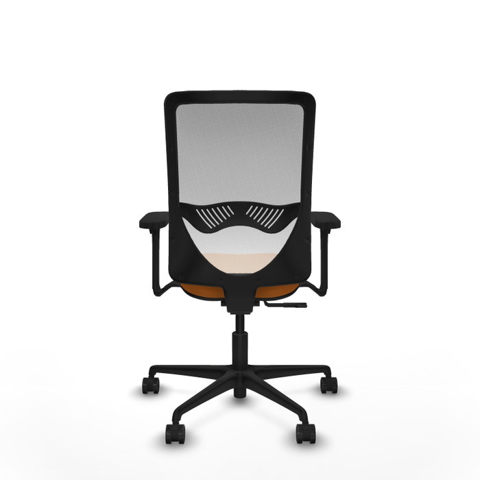 PIQUERAS Y CRESPO Silla de oficina Zulema Naranja y Blanco