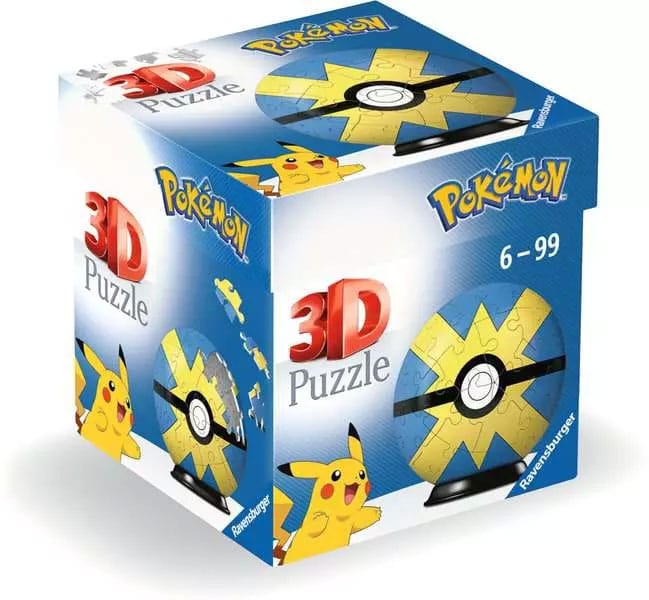 Pokémon Puzzle 3D Pokéballs: Veloz Ball (55 piezas)