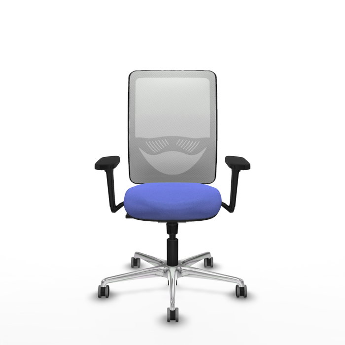 PIQUERAS Y CRESPO Silla de oficina Zulema con mecanismo Sincro, Azul claro y Blanco PIQUERAS Y CRESPO Silla de oficina Zulema con mecanismo Sincro, Azul claro y Blanco