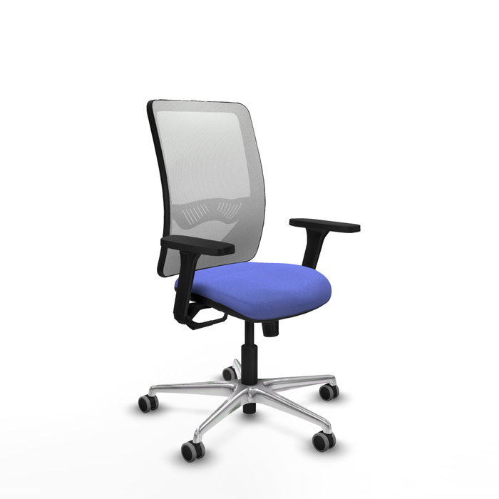 PIQUERAS Y CRESPO Silla de oficina Zulema con mecanismo Sincro, Azul claro y Blanco PIQUERAS Y CRESPO Silla de oficina Zulema con mecanismo Sincro, Azul claro y Blanco