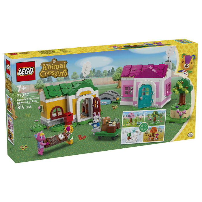 LEGO Animal Crossing 77057 Casas Creativas: Diversión Estacional, 814 piezas
