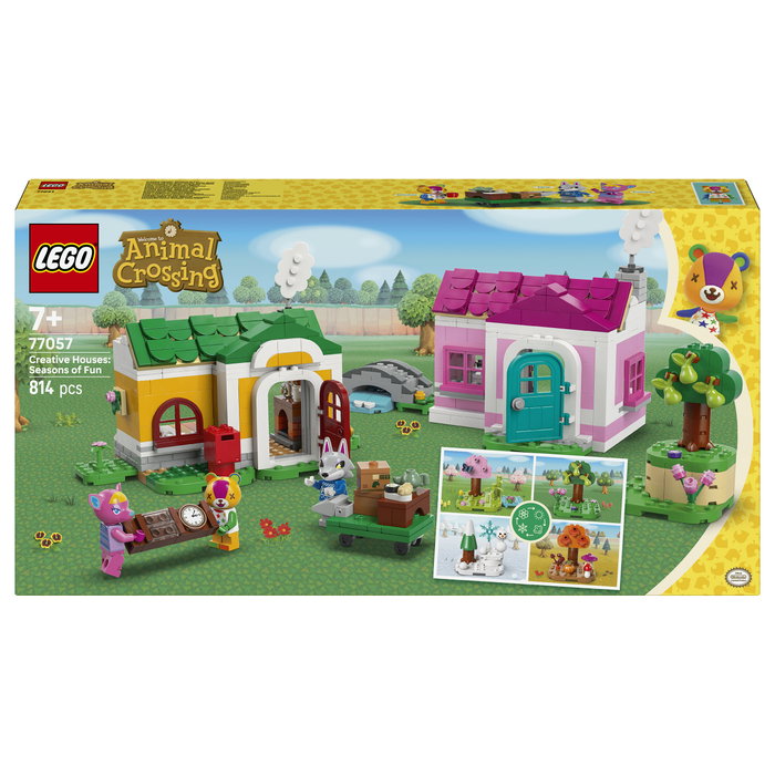 LEGO Animal Crossing 77057 Casas Creativas: Diversión Estacional, 814 piezas