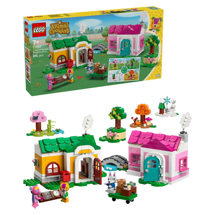 LEGO Animal Crossing 77057 Casas Creativas: Diversión Estacional, 814 piezas