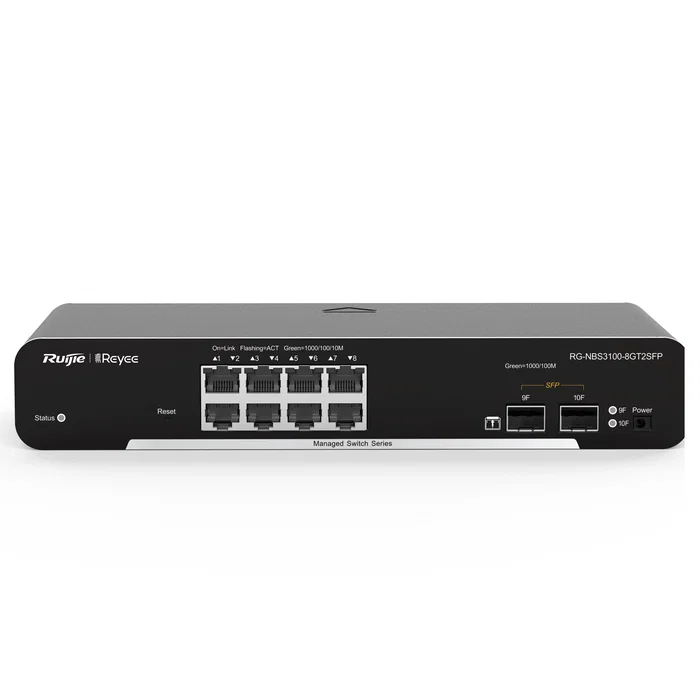 Ruijie Networks RG-NBS3100-8GT2SFP Switch Gestionado L2 con 8 Puertos Gigabit y 2 SFP