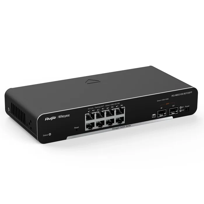 Ruijie Networks RG-NBS3100-8GT2SFP Switch Gestionado L2 con 8 Puertos Gigabit y 2 SFP