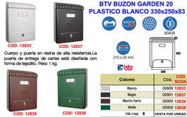 BTV Finstoc Garden 22 Buzón de Pared Verde