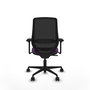 PIQUERAS Y CRESPO Silla de oficina Mardos con mecanismo Sincro, Morado y Negro