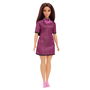 Barbie Muñeca Barbie Fashionista Vestido Rosa Cuadros Hbv20