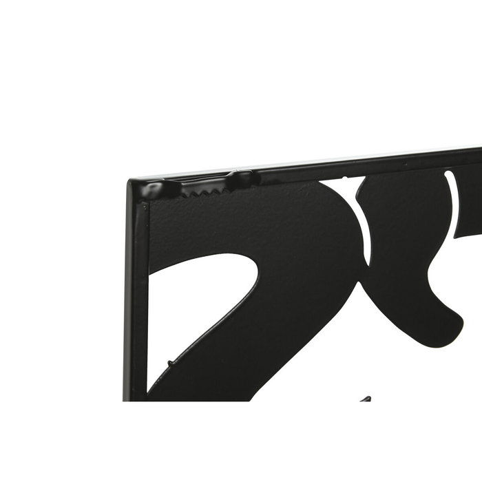 DKD Home Decor Decoración de Pared de Metal Taza Surtido de 2 Piezas