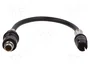 PER.PIC. Cable coaxial RG58 RAKU I (Coma) a RAKU II macho, 0,18m