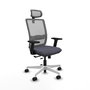 PIQUERAS Y CRESPO Silla de oficina Haches Gris con mecanismo Sincro/Traslack