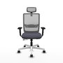 PIQUERAS Y CRESPO Silla de oficina Haches Gris con mecanismo Sincro/Traslack