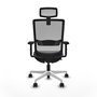 PIQUERAS Y CRESPO Silla de oficina Haches Gris con mecanismo Sincro/Traslack