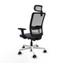 PIQUERAS Y CRESPO Silla de oficina Haches Gris con mecanismo Sincro/Traslack