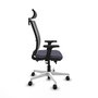 PIQUERAS Y CRESPO Silla de oficina Haches Gris con mecanismo Sincro/Traslack