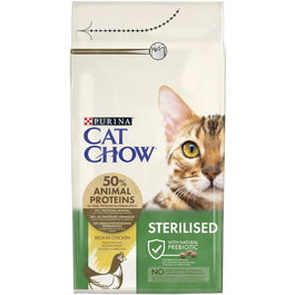 Purina Cat Chow Alimento Seco para Gatos Esterilizados con Pollo 1.5kg