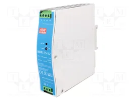 MEAN WELL NDR-75-12 Alimentador de impulso 75,6W 12VDC