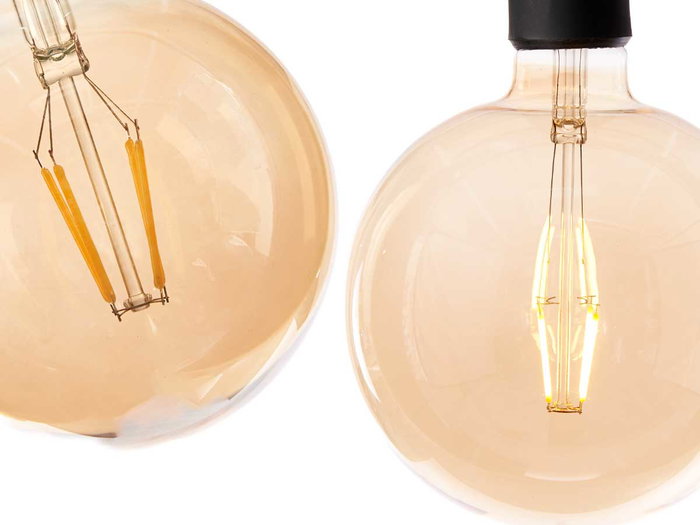 Giftdecor Bombilla LED Vintage E27-E26 4W Luz Cálida Transparente Cristal Metal 150 mm (Set de 12) Giftdecor Bombilla LED Vintage E27-E26 4W Luz Cálida Transparente Cristal Metal 150 mm (Set de 12)