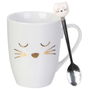 The Concept Factory Mug 300 Ml Con Cuchara Gato Colección Mon Chat Mon Ch
