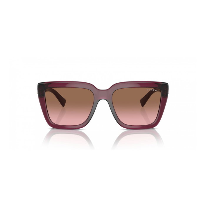 Vogue VO5575SB-298914 Gafas de sol para mujer con cristal marrón y detalles rojos