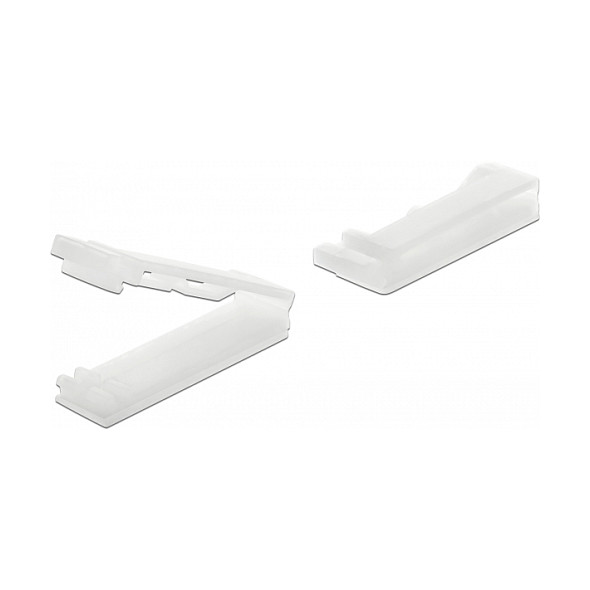 DeLOCK 60180 Soporte para cables planos con clip de bloqueo, 10 piezas DeLOCK 60180 Soporte para cables planos con clip de bloqueo, 10 piezas