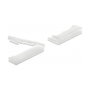 DeLOCK 60180 Soporte para cables planos con clip de bloqueo, 10 piezas