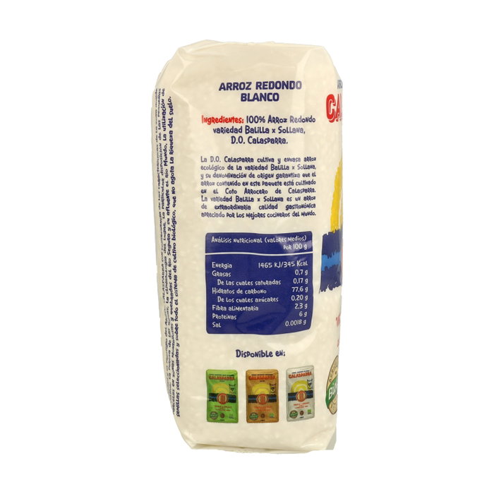 Calasparra Arroz Redondo Blanco Bio 1kg Calasparra Arroz Redondo Blanco Bio 1kg