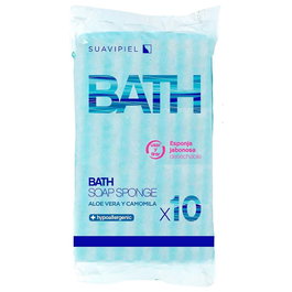 Suavipiel Esponja desechable jabonosa pack 10 uds