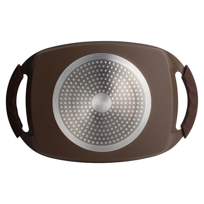 San Ignacio Asador Natur Aluminio Forjado Antiadherente 37,5x23,5 cm Chocolate Mate y Crema San Ignacio Asador Natur Aluminio Forjado Antiadherente 37,5x23,5 cm Chocolate Mate y Crema