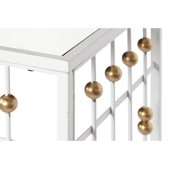 DKD Home Decor Consola Glam Blanco Dorado 120 x 40 x 80 cm DKD Home Decor Consola Glam Blanco Dorado 120 x 40 x 80 cm