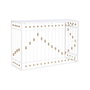DKD Home Decor Consola Glam Blanco Dorado 120 x 40 x 80 cm