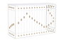 DKD Home Decor Consola Glam Blanco Dorado 120 x 40 x 80 cm