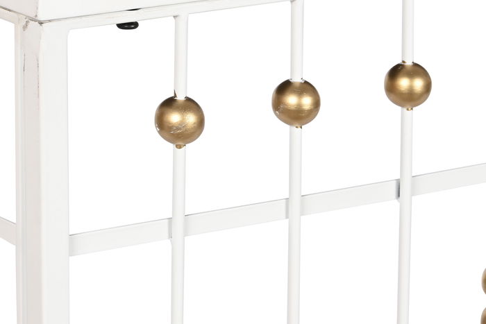 DKD Home Decor Consola Glam Blanco Dorado 120 x 40 x 80 cm