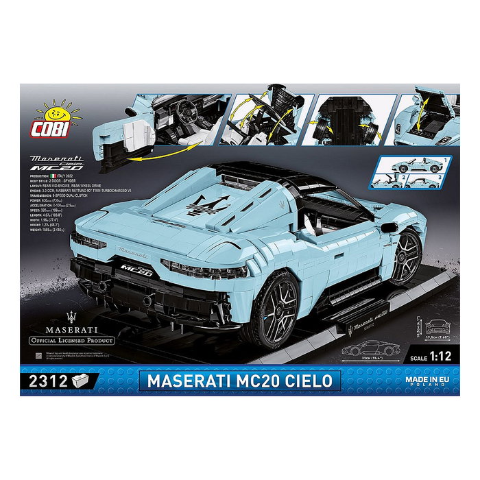 Cobi Maserati MC20 Cielo Executive Edition (Escala 1:12) Set de Construcción
