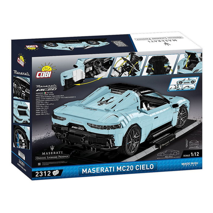 Cobi Maserati MC20 Cielo Executive Edition (Escala 1:12) Set de Construcción