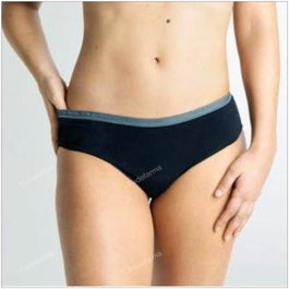 Cocoro Braguita Menstrual Negra/Gris Flujo Abundante Talla 0/XXS