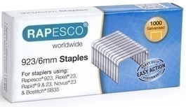 Grapas Rapesco Gran Capacidad 923/6 Mm. Galvanizadas Caja De 1000
