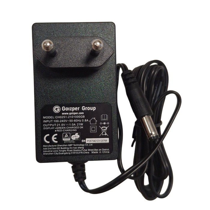 Matabi Cargador de repuesto 21V para batería 70660 Matabi Cargador de repuesto 21V para batería 70660